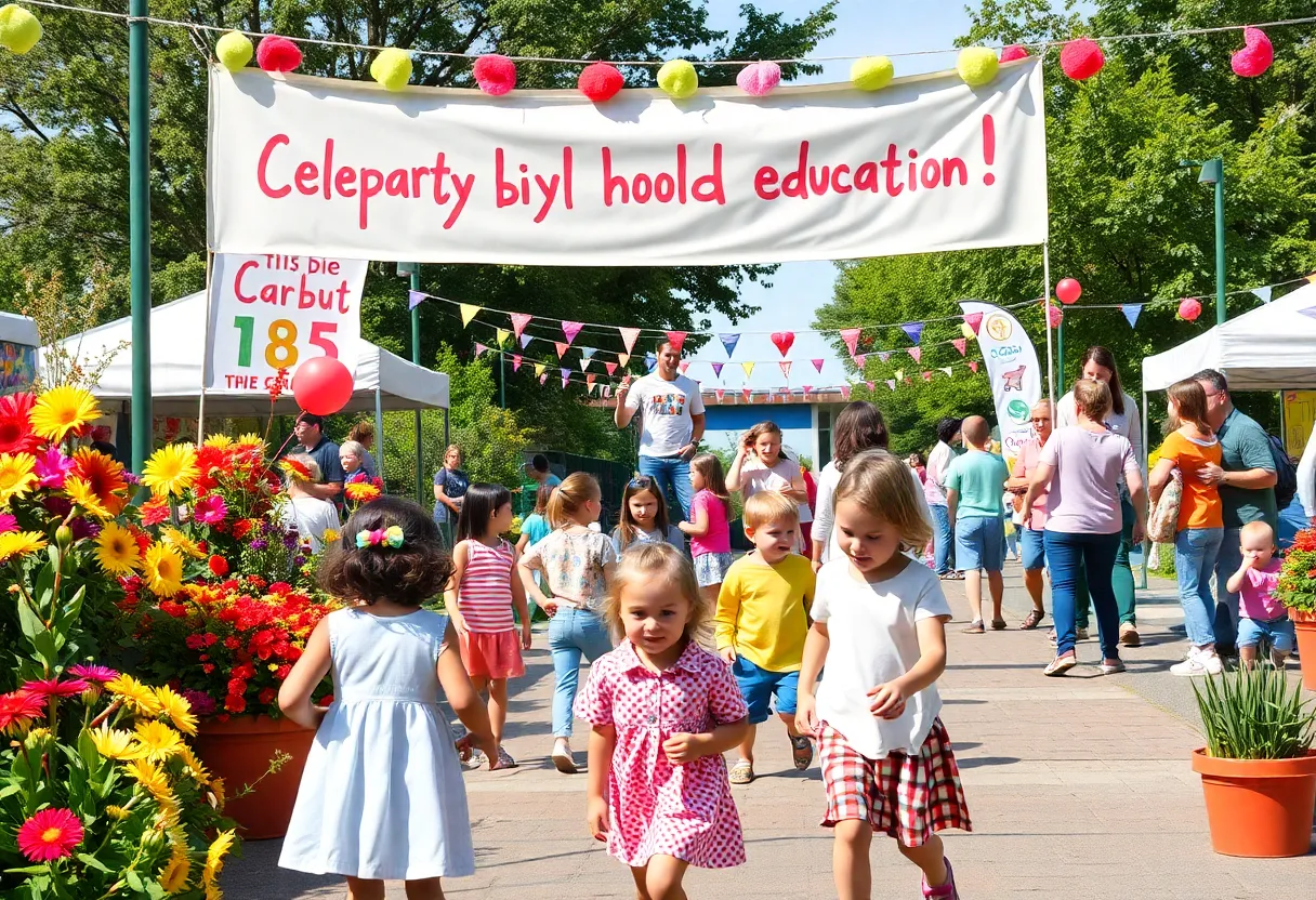 Community event celebrating early childhood education in Bowling Green