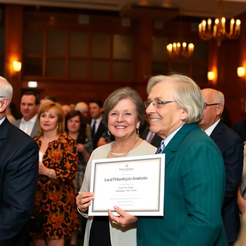 Ceremony honoring local philanthropists