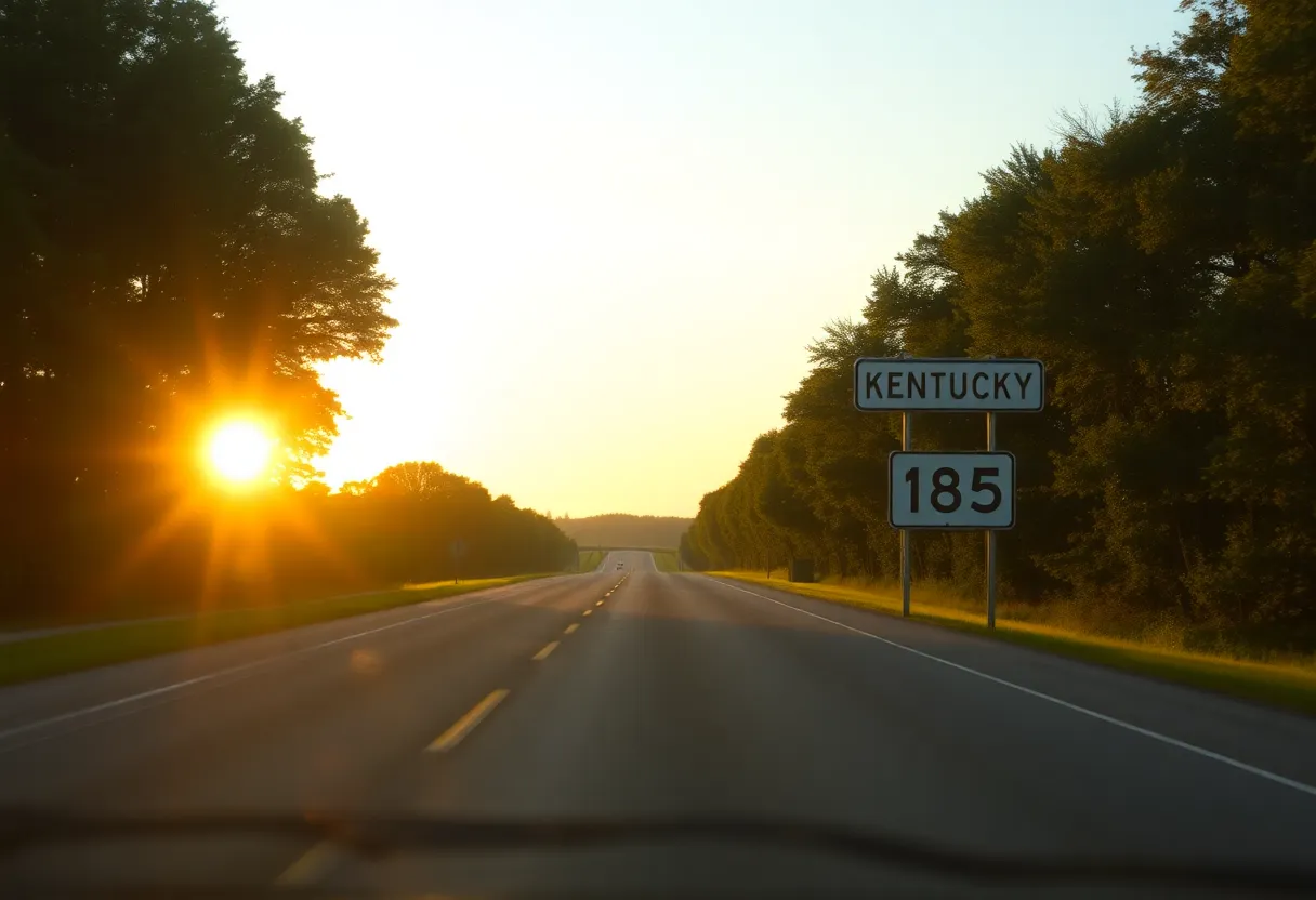 Scenic view of Kentucky Highway 185
