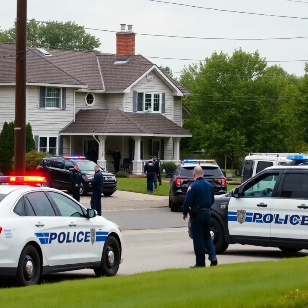 Police responding to a standoff in Bowling Green, KY